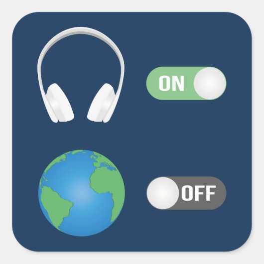 音楽オンワールドオフ スクエアシール (正面)