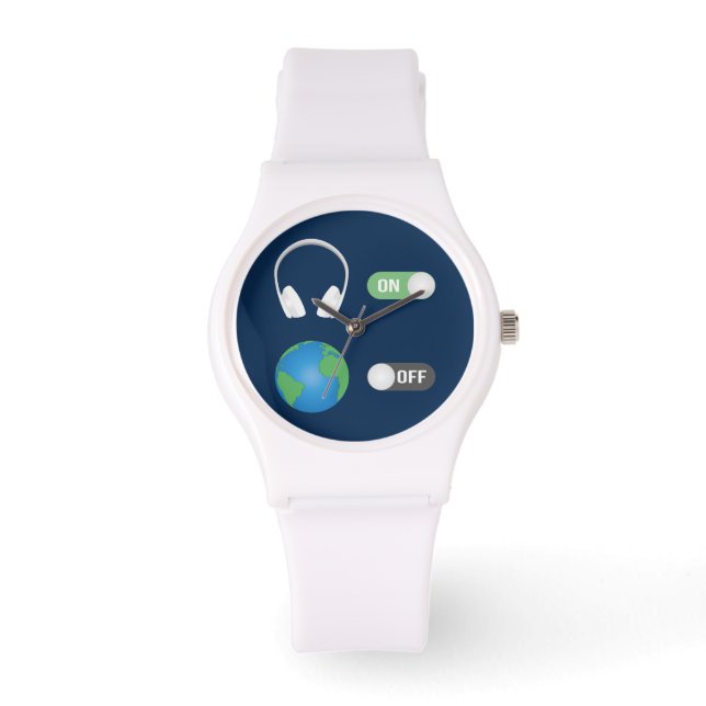 音楽オンワールドオフ 腕時計 (正面)