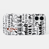 音楽オーケストラ iPhone 16ケース (裏面横)