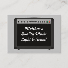 音楽オーディオ音響技師増幅器カスタム装置 名刺