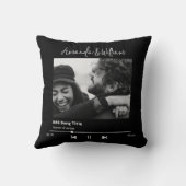 音楽カスタムと曲の写真 クッション (裏面)