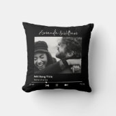 音楽カスタムと曲の写真 クッション (正面)