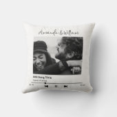 音楽カスタムと曲の写真 クッション (裏面)