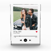 音楽カスタムと歌のフォトガラスブロック フォトブロック (正面)