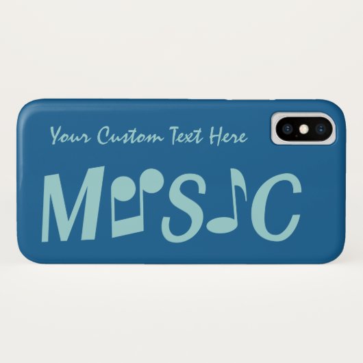 音楽カスタムの色と文字ケース Case-Mate iPhoneケース (裏面(横))