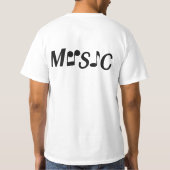 音楽カスタムシャツとジャケット Tシャツ (裏面)
