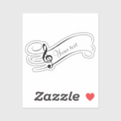 音楽カスタムスタッフ シール (シート)