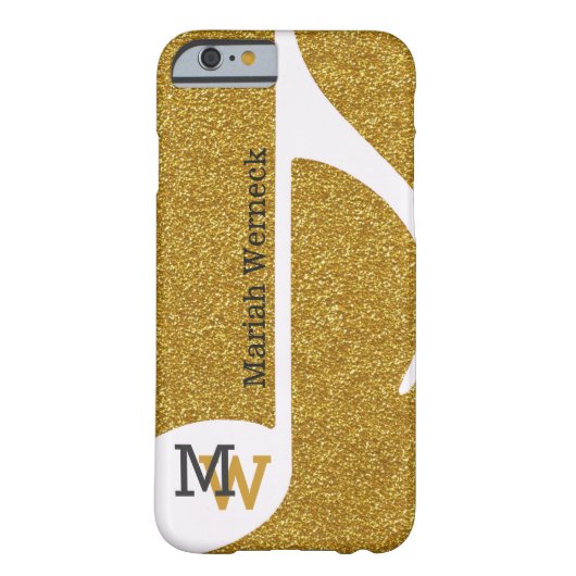 音楽カスタムノートフェイクゴールデン Case-Mate iPhoneケース (裏面)