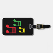 音楽カスタムノート付きトラベル荷物タグ ラゲッジタグ (正面横)