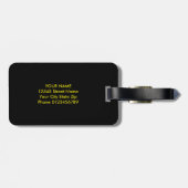 音楽カスタムノート付きトラベル荷物タグ ラゲッジタグ (裏面横)