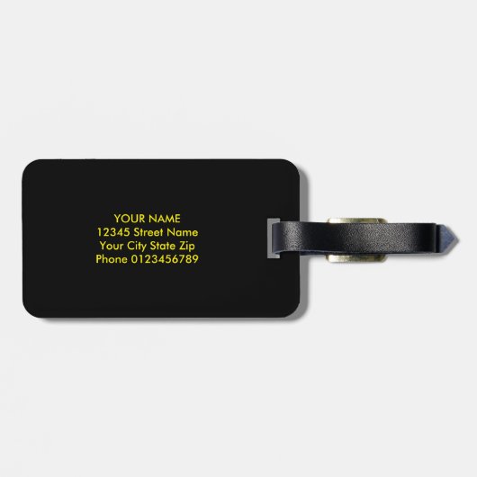 音楽カスタムノート付きトラベル荷物タグ ラゲッジタグ (裏面横)