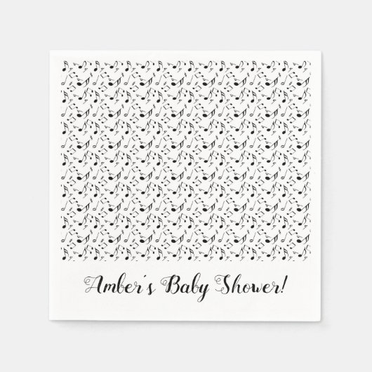 音楽カスタムパーティーナプキン スタンダードカクテルナプキン (正面)