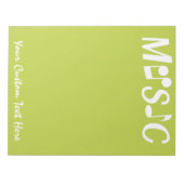 音楽カスタムメモ帳 ノートパッド (正面)