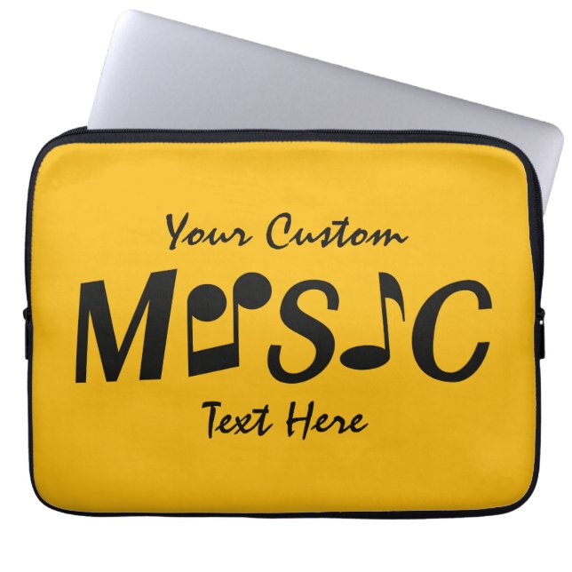 音楽カスタムラップトップスリーブ ラップトップスリーブ (正面)