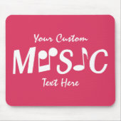 音楽カスタム口 マウスパッド (正面)
