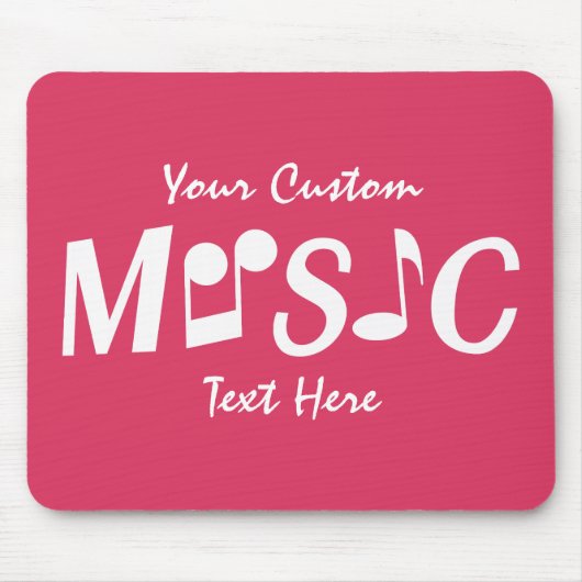 音楽カスタム口 マウスパッド (正面)