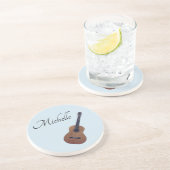 音楽カスタム的ギターブルー コースター (側面)