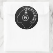 音楽カスタム色シール ラウンドシール (バッグ)