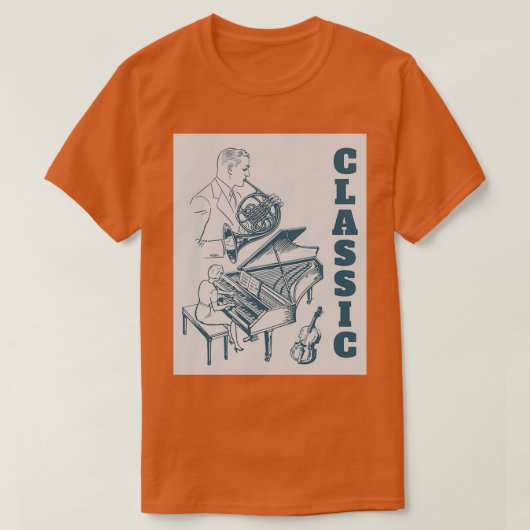 音楽カスタム音楽 Tシャツ (デザイン正面)
