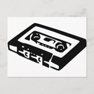 音楽カセットデザイン ポストカード