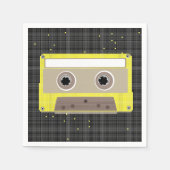 音楽カセット紙ナプキン スタンダードカクテルナプキン (正面)