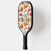 音楽カッコいいをテーマにしたピアノドラムギターViolin More ピックルボールラケット (左)