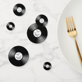 音楽カッコいいデザインカスタムレコード コンフェッティ