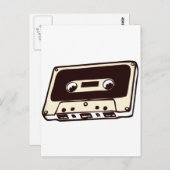音楽カッセートテープ ポストカード (正面/裏面)