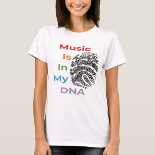 音楽カラフルは私のDNAに入っているミュージシャン音楽ノート Tシャツ