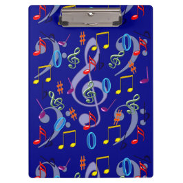 音楽カラフルノートのクリップボード クリップボード