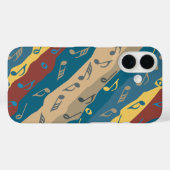 音楽カラフルノートのストライプ Case-Mate iPhoneケース (裏面 (横))