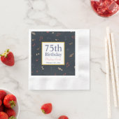 音楽カラフルノート誕生日 縁ありカクテルナプキン (インサイチュ)