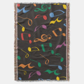 音楽カラフルノート スローブランケット (正面縦)