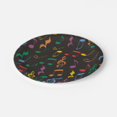 音楽カラフルノート ペーパープレート (アングル)