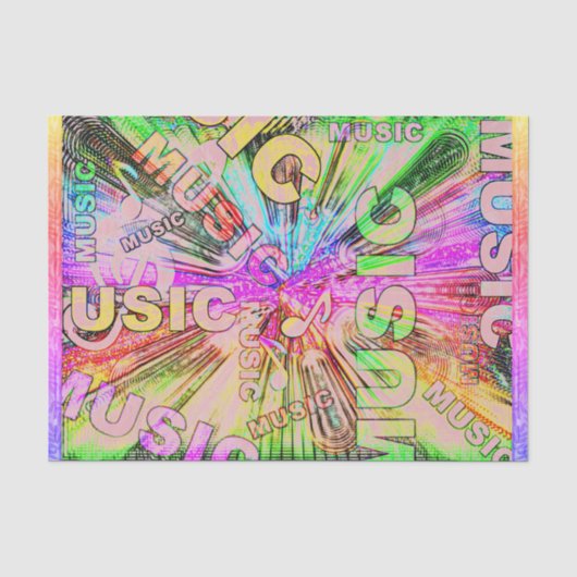 音楽カラフルノート 薄葉紙 (正面)