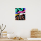 音楽カラフルフェスティバルモダン、ミュージカルパーティー ポスター (キッチン)