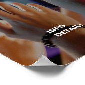 音楽カラフルフェスティバルモダン、ミュージカルパーティー ポスター (角)