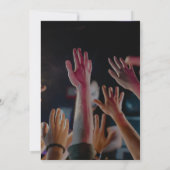 音楽カラフルフェスティバルモダン、ミュージカルパーティー 招待状 (裏面)