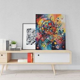 音楽カラフル作曲抽象芸術絵画の キャンバスプリント
