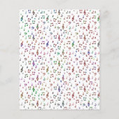 音楽カラフル折り紙紙 (裏面)