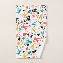 音楽カラフル楽器ノート&ハートパターン