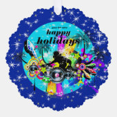 音楽カラフルDJ オーナメントカード (正面)