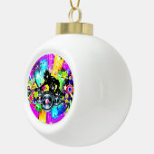 音楽カラフルDJ セラミックボールオーナメント (右)
