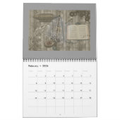 音楽カレンダーのファンタジーのセレナーデの今年 カレンダー (2月 2026)