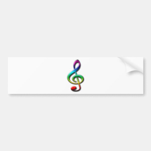 音楽カードおよびステッカー バンパーステッカー (正面)