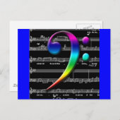 音楽カードとシール ポストカード (正面/裏面)