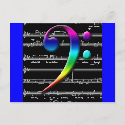 音楽カードとシール ポストカード (正面)