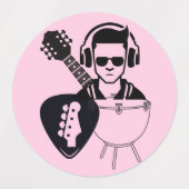 音楽ガロール ラベル (デザイン2)