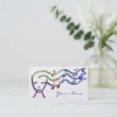 音楽ガールデザイン 名刺 (スタンド正面)