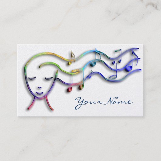 音楽ガールデザイン 名刺 (正面)